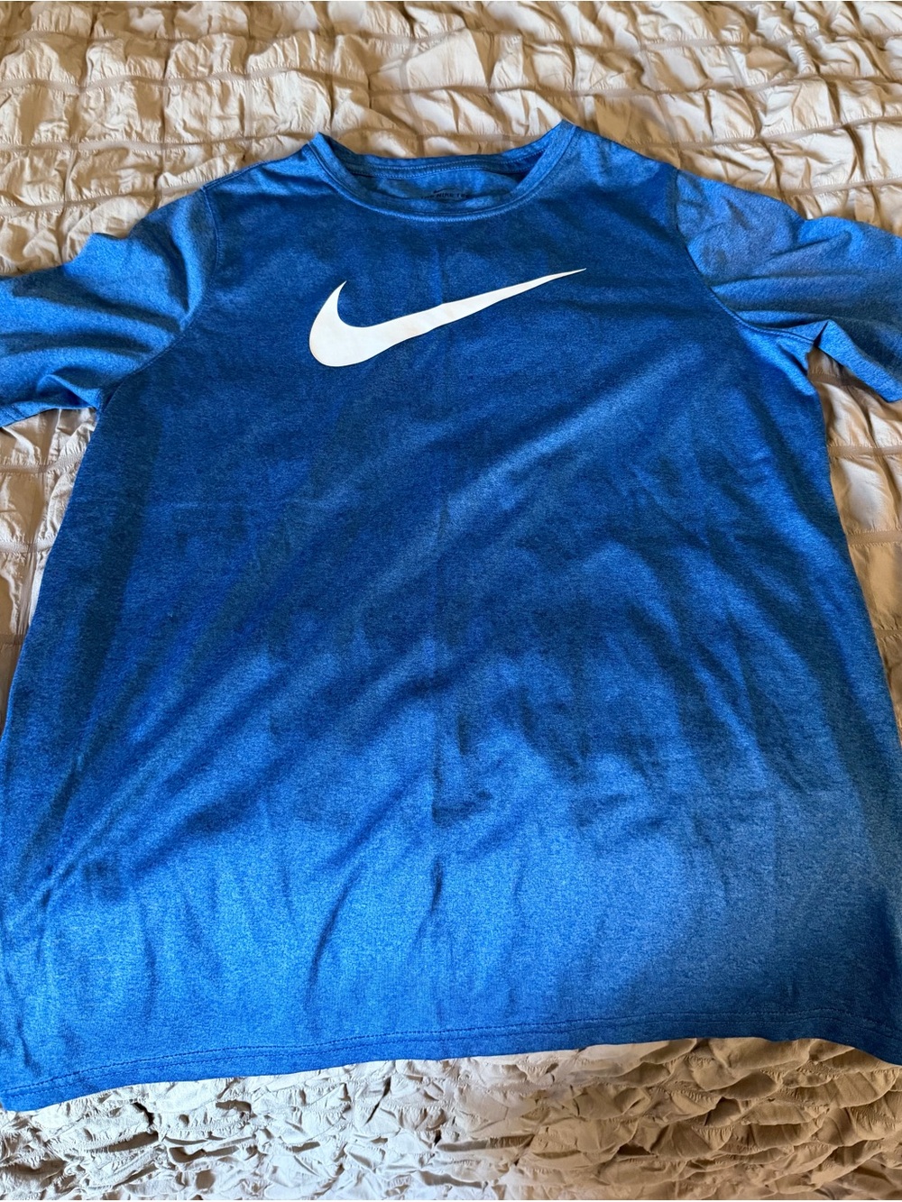 Nike Youth Blue Swoosh Crew Neck Sweater